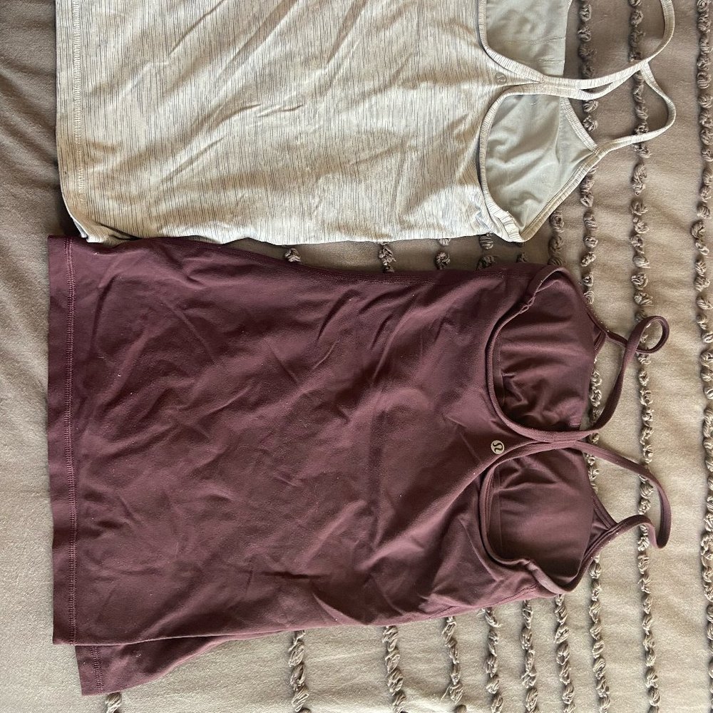 Lulu lemon maroon racerback tank top